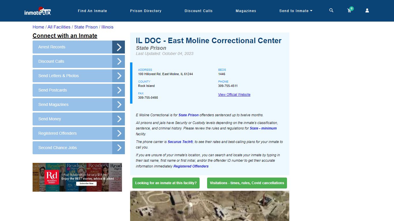 IL DOC - East Moline Correctional Center - InmateAid